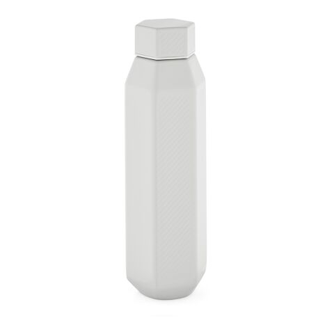 Hexagul Trinkflasche aus recy.Edelstahl, 530ml. Doppelwandig Weiß | ohne Werbeanbringung | Nicht verfügbar | Nicht verfügbar | Nicht verfügbar