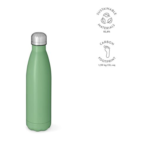 Mississippi 550 Trinkflasche recy.Edelstahl 535 ml Hellgrün | ohne Werbeanbringung