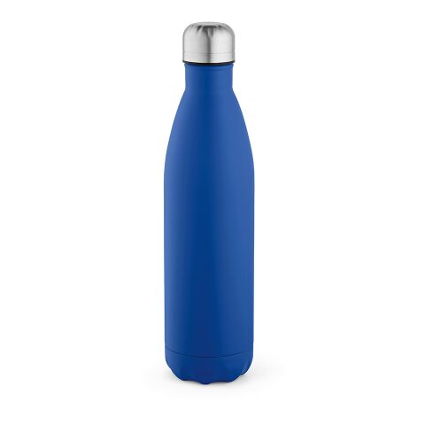 Nachhaltiger Werbeartikel Mississippi 800 Trinkflasche recy.Edelstahl, 810 ml. Auslaufsicher – Königsblau – mit Logo bedruckt