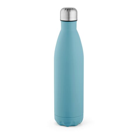 Nachhaltiger Werbeartikel Mississippi 800 Trinkflasche recy.Edelstahl, 810 ml. Auslaufsicher – Hellblau – mit Logo bedruckt