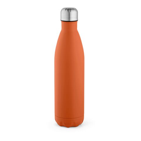 Nachhaltiger Werbeartikel Mississippi 800 Trinkflasche recy.Edelstahl, 810 ml. Auslaufsicher – Orange – mit Logo bedruckt