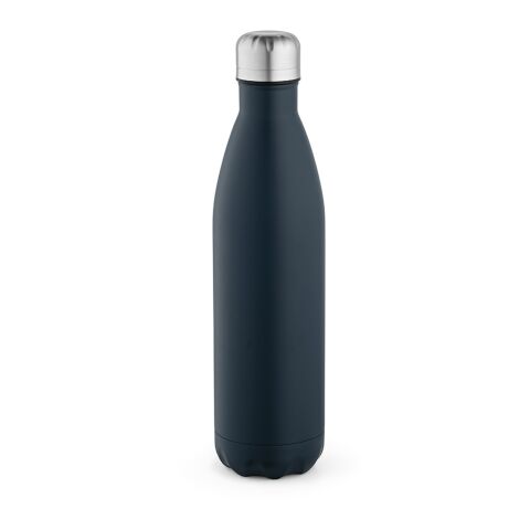 Nachhaltiger Werbeartikel Mississippi 800 Trinkflasche recy.Edelstahl, 810 ml. Auslaufsicher – Marineblau – mit Logo bedruckt