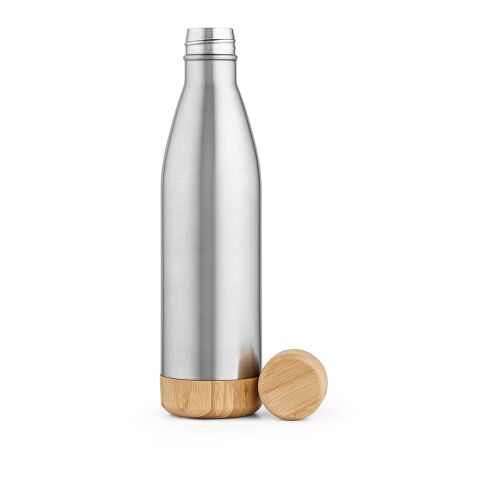 Congo Trinkflasche recy.Edelstahl und Bambus, 780ml. Doppelwanding Silber | ohne Werbeanbringung | Nicht verfügbar | Nicht verfügbar | Nicht verfügbar