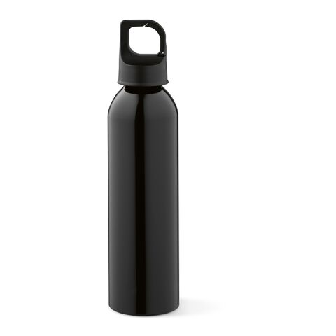 Mackenzie Trinkflasche rAluminium, 690 ml. Auslaufsicher. Mit Karabinerdeckel Schwarz | ohne Werbeanbringung | Nicht verfügbar | Nicht verfügbar | Nicht verfügbar