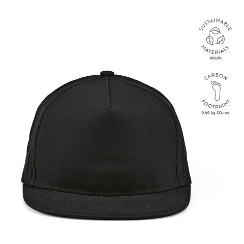 Cornell Cap recy. Baumwolle 180 gsm  Schwarz | ohne Werbeanbringung