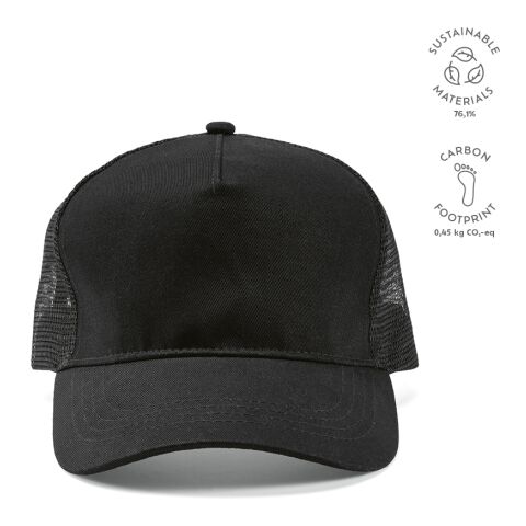 Zappa Cap rPET 220 gsm Schwarz | ohne Werbeanbringung