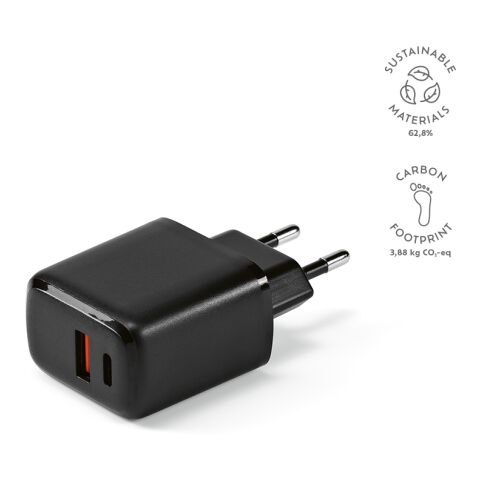 Franklin Ladekabel rABS 20W Schwarz | ohne Werbeanbringung