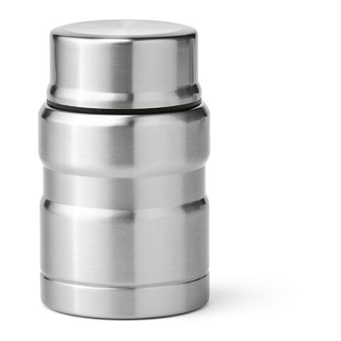 Nachhaltiger Werbeartikel Dali 550 Thermobehälter recy.Edelstahl, 570 ml. Doppelwandig – Silber – mit Logo bedruckt