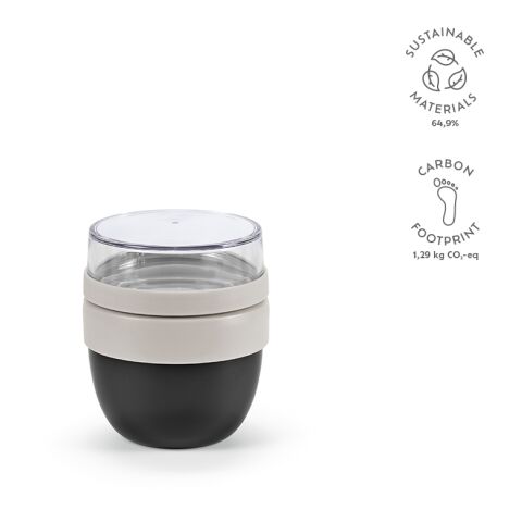 Rembrandt 600 Lunchbecher recy. Edelstahl 580 ml Schwarz | ohne Werbeanbringung