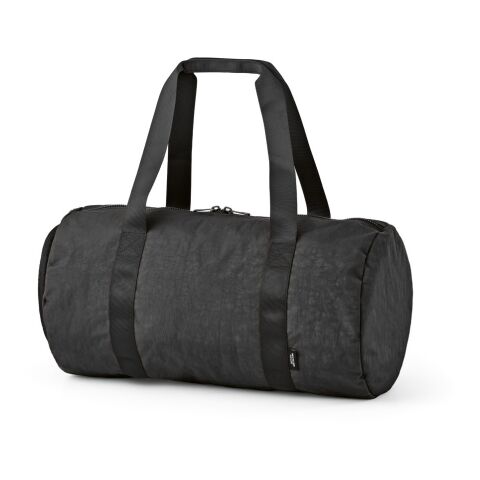 Barcelona Sporttasche 30L aus recy. Nylon. Mit separatem Schuhfach. Schwarz