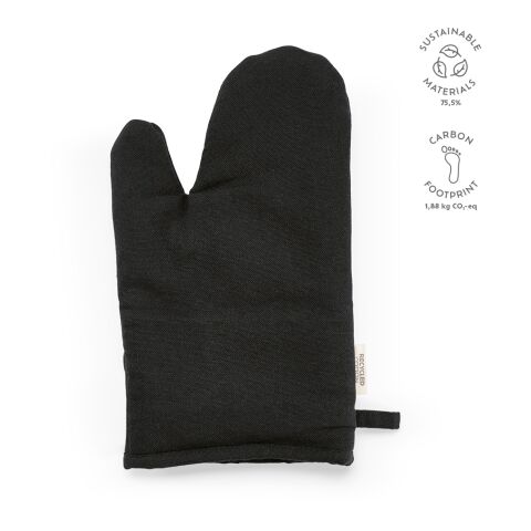 Titian Küche Handschuhe recy. Baumwolle 220gsm Schwarz | ohne Werbeanbringung