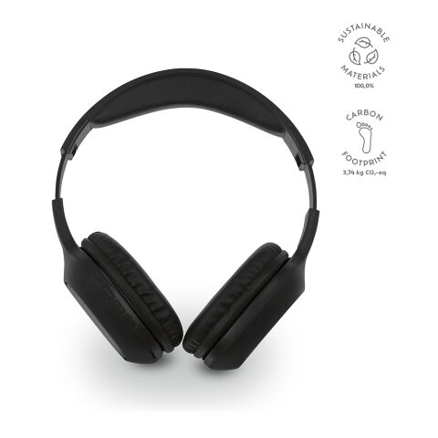 Galileo Kopfhörer recy. ABS 400 mAh Schwarz | ohne Werbeanbringung
