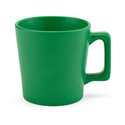 Werbeartikel Thames 250 ml Kaffeetasse aus Keramik matte Optik spülmaschinenfest nach EN12875-1 inkl. Box – Grün – mit Logo bedruckt