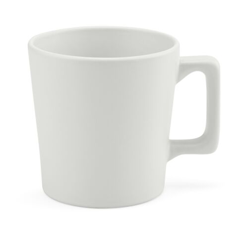 Werbeartikel Thames 250 Tasse aus Keramik, 270ml. Matte Oberfläche – Hellgrau – mit Logo bedruckt