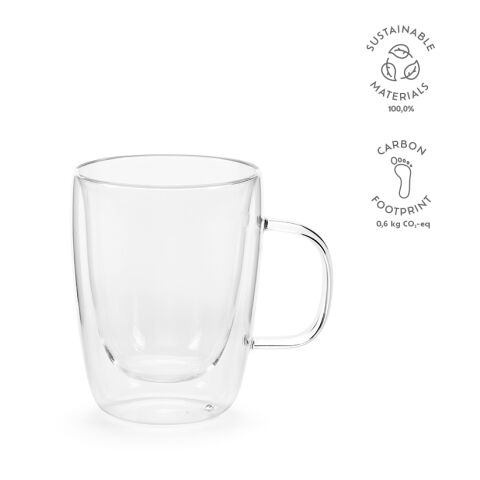 Elbe 350 Tasse Borosilikat Glas 300 ml Transparent | ohne Werbeanbringung