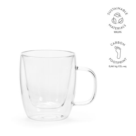 Elbe 220 Tasse Borosilikat Glas 250 ml Transparent | ohne Werbeanbringung