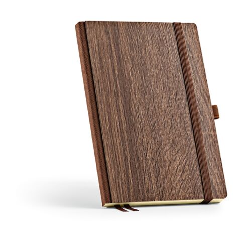 Steinbeck A5 Notizbuch Holzmaserungseinband. 196 Seiten aus 70gsm FSC Dunkelbraun | ohne Werbeanbringung | Nicht verfügbar | Nicht verfügbar | Nicht verfügbar