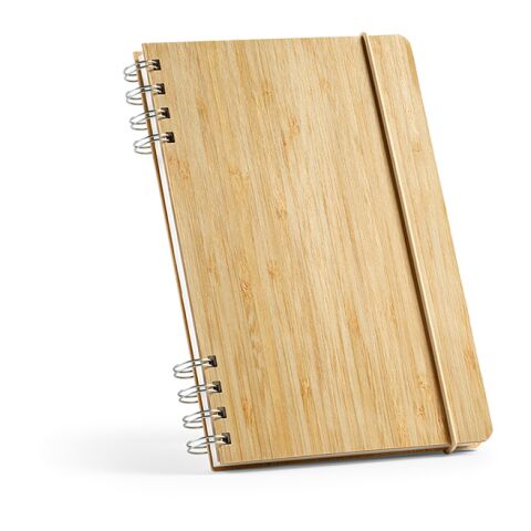 Dante A5 Notizbuch mit Bambuseinband. 196 Seiten aus 70gsm recy. Papier Natur | ohne Werbeanbringung | Nicht verfügbar | Nicht verfügbar | Nicht verfügbar
