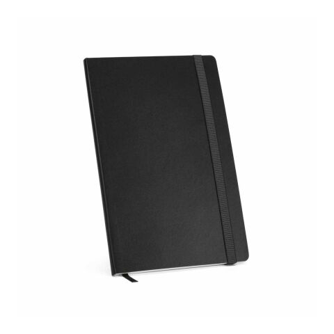 Flaubert A5 Notizbuch aus recy. PU, Softcover, 160 Seiten.FSC®-zertifiziert Schwarz