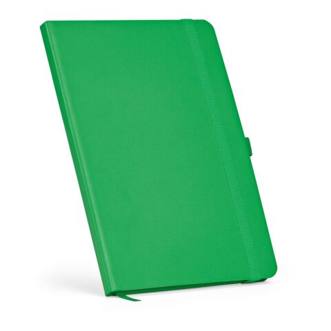 Dumas A5 Notizbuch aus recy.PU.Hardcover.70g/m². 160 Seiten, FSC®-zertifiziert Grün