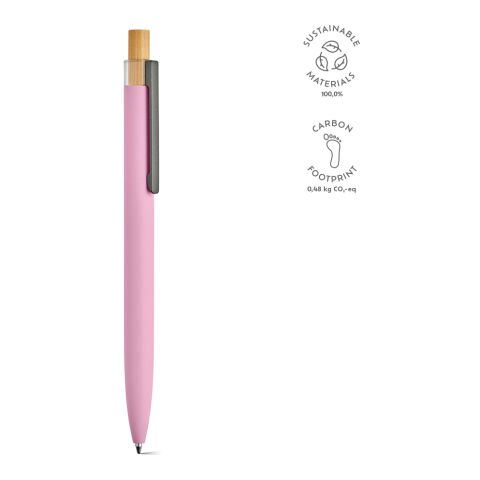 Tolkien Kugelschreiber recy. Aluminium Blau Mine Rosa | ohne Werbeanbringung