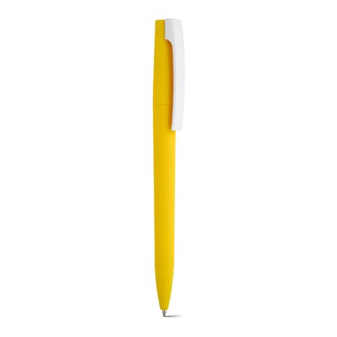 Balzac Kugelschreiber recy. ABS, blau, Dokumental®-Tinte 0,5km Gelb