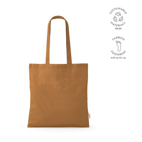 Everest Einkaufstasche recy. Baumwolle 140 gsm Braun | ohne Werbeanbringung