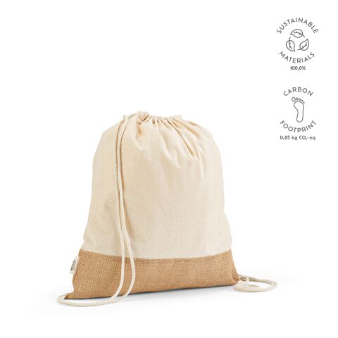 Denali Einkaufstasche recy. Baumwolle 180 gsm Beige | ohne Werbeanbringung