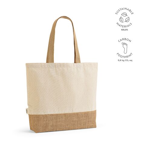 Mauna Kea Einkaufstasche recy. Baumwolle 220 gsm  Beige | ohne Werbeanbringung