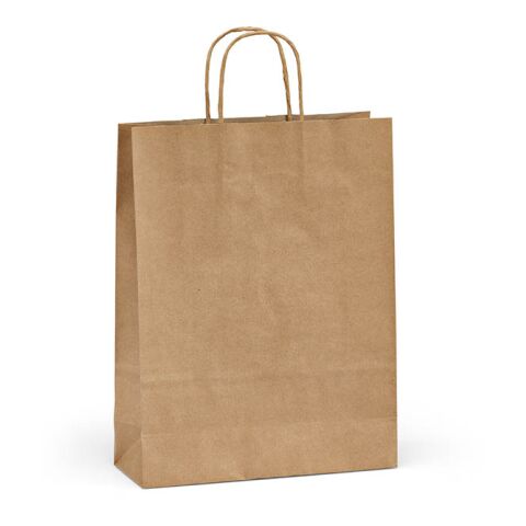 Vesuvio M braune FSC®-Kraftpapiertasche aus Recyclingpapier, 115g/m²