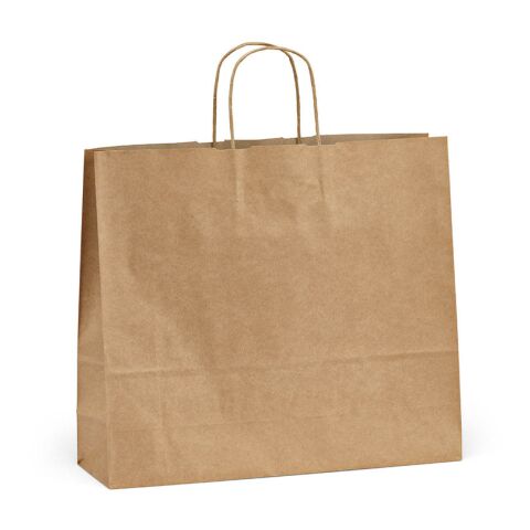 Vesuvio XL braune FSC®-Kraftpapiertasche aus Recyclingpapier, 115g/m² Beige | ohne Werbeanbringung | Nicht verfügbar | Nicht verfügbar | Nicht verfügbar