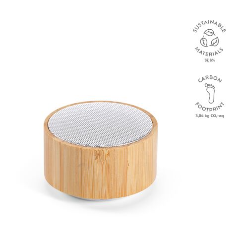 Einstein Lautsprecher recy. ABS 400 mAh Beige | ohne Werbeanbringung