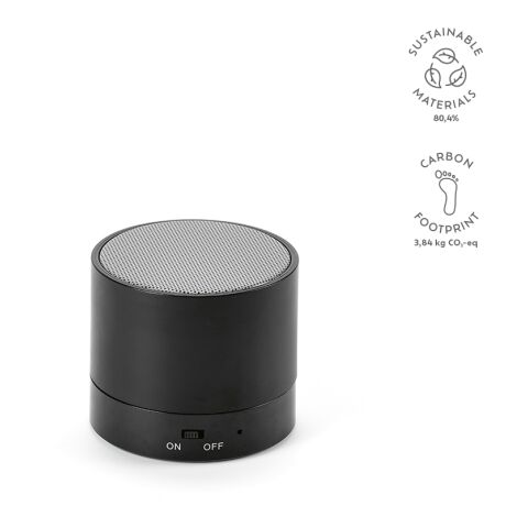 Gauss Lautsprecher recy. ABS 300 mAh Schwarz | ohne Werbeanbringung