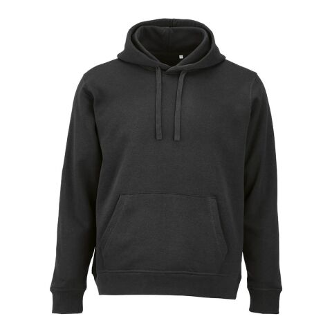allbranded Werbeartikel Bondi Unisex Kapuzenpullover. Bio-Baumwolle und rPET. 300g/m² – Schwarz – 3XL – mit Logo bedruckt