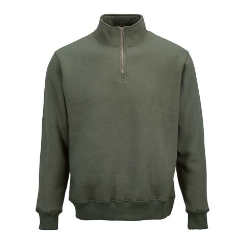Malibu Sweatshirt mit 1/4-Reißverschluss. Bio-Baumwolle, recy. Baumwolle und rPET