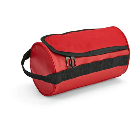 Riga 5,7L Kulturtasche aus rPET. Zylindrische Form mit Tragegriff