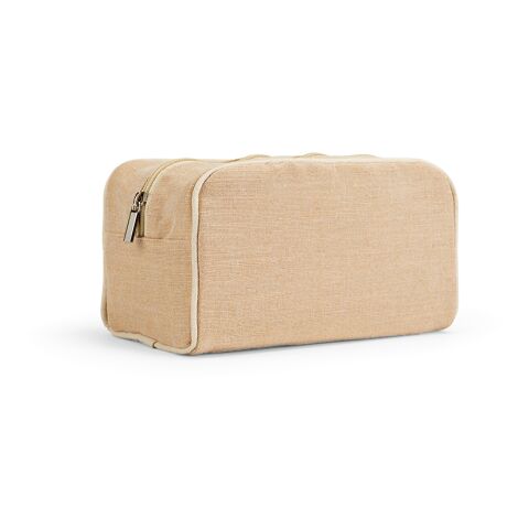 Rio Kulturtasche aus 260gsm Jute mit Reißverschluss Natur | ohne Werbeanbringung | Nicht verfügbar | Nicht verfügbar | Nicht verfügbar