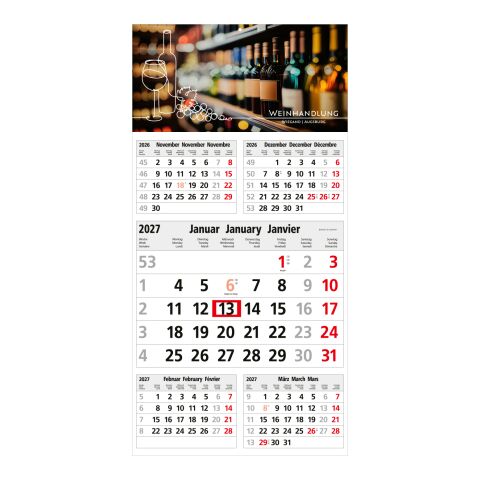 5-Monatskalender Einblatt Commerce 5 Post A postoptimiert