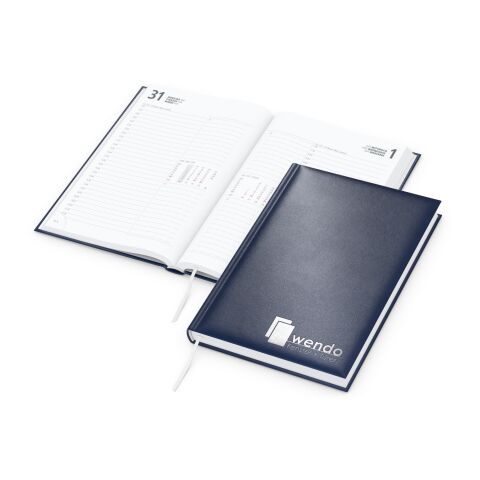 Tageskalender Image Mo.–Fr. je 1 Seite 352 Seiten Kunstleder-Hardcover Dunkelblau | DIN A5 | Silberprägung | Silberprägung inkl.