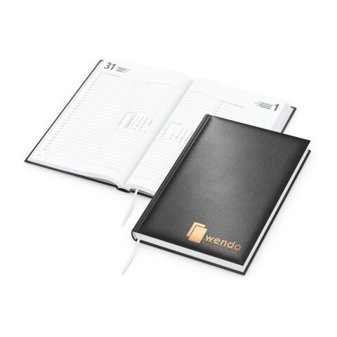 Tageskalender Image Mo.–Fr. je 1 Seite 352 Seiten Kunstleder-Hardcover Schwarz | DIN A5 | ohne Werbeanbringung | Kupferprägung inkl.