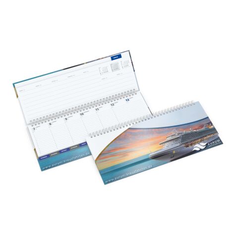 Tisch-Querkalender Master Monatsregister 1 Woche = 2 Seiten 8–21 Uhr 310 × 135 mm | ohne Werbeanbringung | Nicht verfügbar | Nicht verfügbar | Papier-Hardcover glänzend