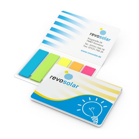 Haftmarker-Set Memo-Card Karton-Umschlag 77 × 54 mm | ohne Werbeanbringung | ohne Werbeanbringung | Rechteck/Papier | glänzend