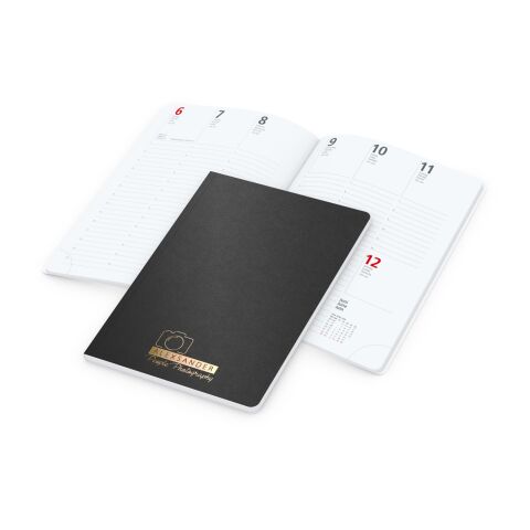 Wochenkalender Prestige-Flexx A5 Naturkarton-Softcover schwarz