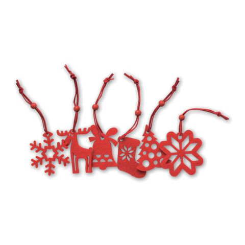 6-teiliges Filz-Anhänger Set