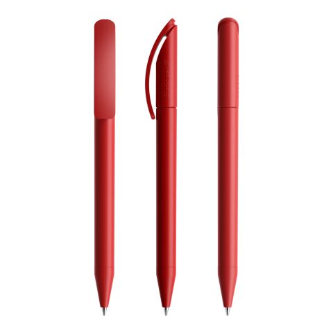 Nachhaltiger Werbeartikel Prodir DS3 Drehkugelschreiber Biotic Pen – rot – mit Logo bedruckt