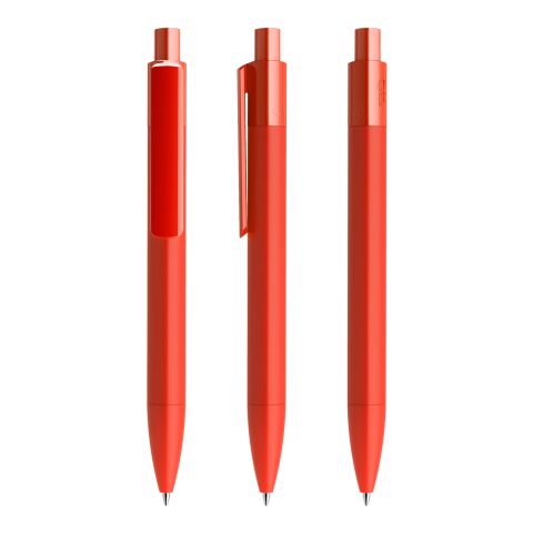 Werbeartikel Prodir DS4 Druckkugelschreiber Soft Touch – rot – mit Logo bedruckt