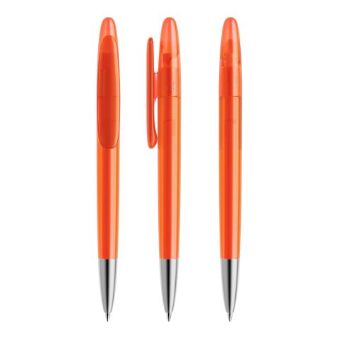 Werbeartikel Prodir DS5 Drehkugelschreiber gefrostet – orange – mit Logo bedruckt