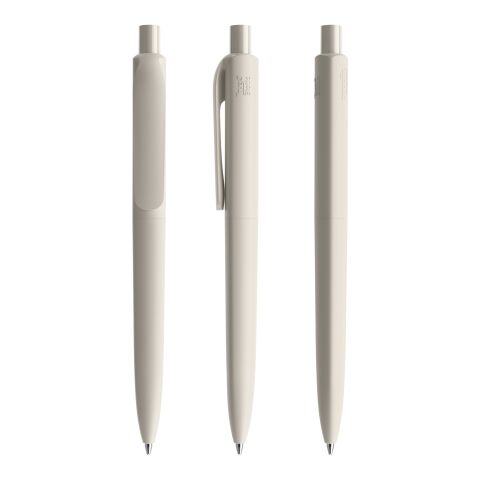 Nachhaltiger Werbeartikel Prodir DS8 Druckkugelschreiber True Biotic – beige – mit Logo bedruckt