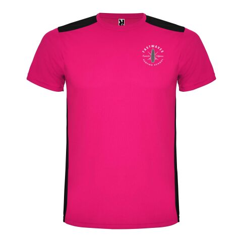 Detroit Sport T-Shirt für Kinder Standard | Fuchsie-schwarz | 12 | ohne Werbeanbringung | Nicht verfügbar | Nicht verfügbar | Nicht verfügbar