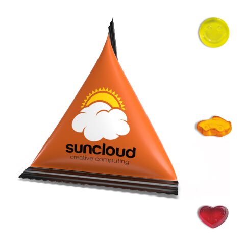 Mini Tetraeder Gummibärchen vegan weiß | ohne Werbeanbringung